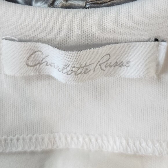 VTG Charlotte Russe angel core fairy white v neck babydoll top size M boho - Picture 6 of 8